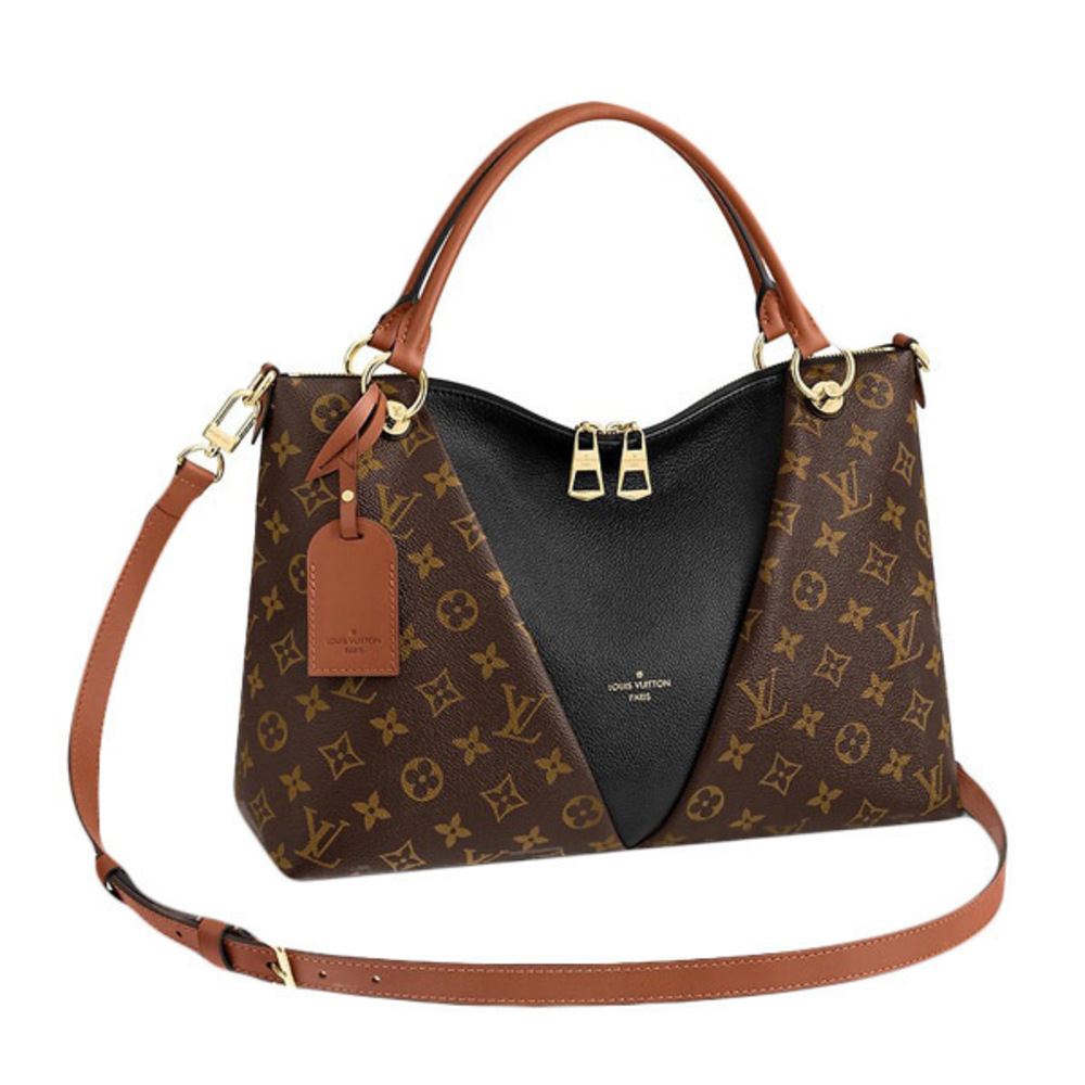 Louis Vuitton V Tote MM Monogram Shoulder Bag